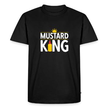 Senf Mustard - Men's Premium Organic T-Shirt - black - Front - Nico (187cm)