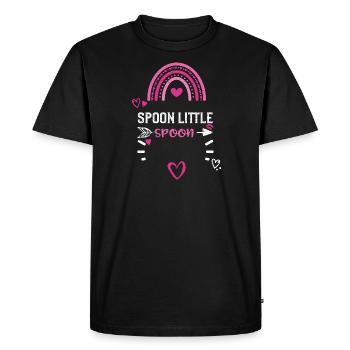 Spoon Little Spoon - Men's Premium Organic T-Shirt - black - Front - Nico (187cm)