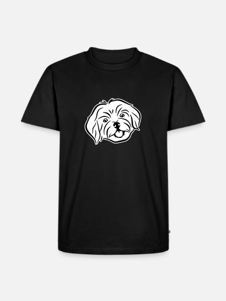 Havaneser - Männer Premium Bio T-Shirt - Schwarz