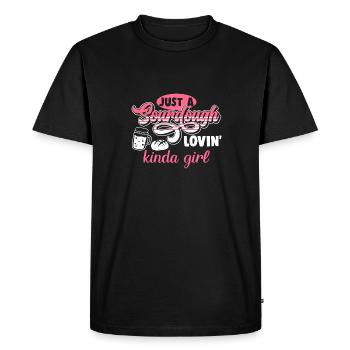 Bread Baking Baker Bakery Sourdough - Men's Premium Organic T-Shirt - black - Front - Nico (187cm)