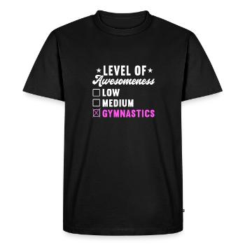 Acrobat Gymnastique Gymnastique Tumbling - T-shirt Premium bio Homme - noir - Devant - Nico (187cm)