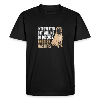 Mastiff Dog Old English Mastiff - Men's Premium Organic T-Shirt - black - Front - Nico (187cm)