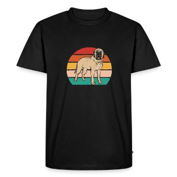 Mastiff Dog Old English Mastiff - Men's Premium Organic T-Shirt - black - Front - Nico (187cm)
