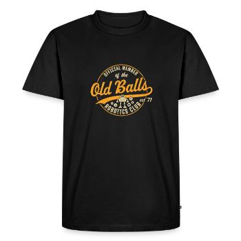 Droid Builder Official Member Of The Old Balls Rob - Men's Premium Organic T-Shirt - black - Front - Nico (187cm)