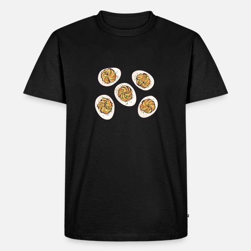 Stuffed Eggs Deviled Eggs - Men's Premium Organic T-Shirt - black
