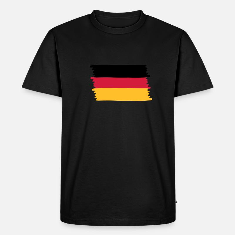 Deutschland - Männer Premium Bio T-Shirt - Schwarz