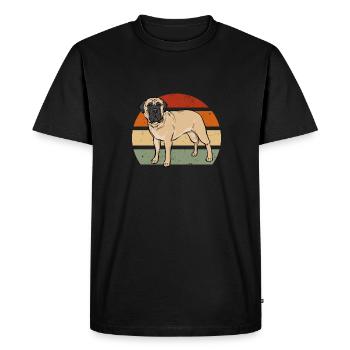 Mastiff Dog Old English Mastiff - Men's Premium Organic T-Shirt - black - Front - Nico (187cm)