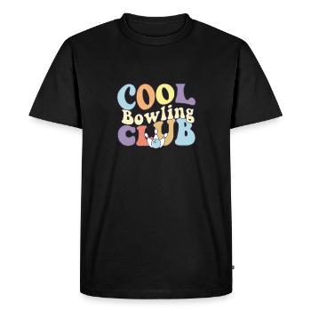 Cool Bowling Club Bowler Team Bowling Joueur de bowling - T-shirt Premium bio Homme - noir - Devant - Nico (187cm)