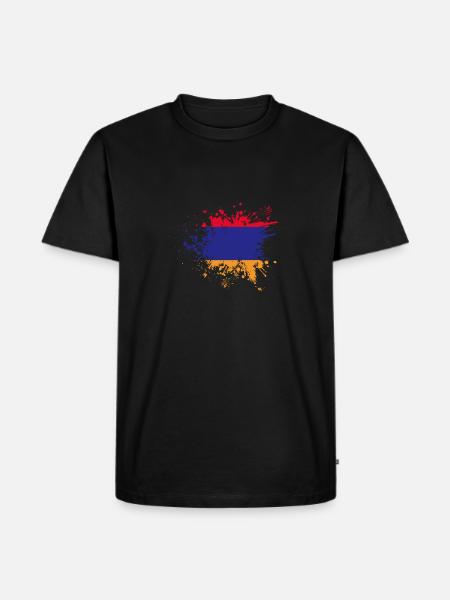 Armenian flag Armenia - Men's Premium Organic T-Shirt - black