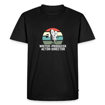 Scénariste Producteur Acteur Réalisateur Réalisateur Film - T-shirt Premium bio Homme - noir - Devant - Nico (187cm)