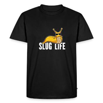 Escargot banane - T-shirt Premium bio Homme - noir - Devant - Nico (187cm)