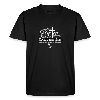Christian Pastor This Pastor Has An Awesome - Men's Premium Organic T-Shirt - black - Front - Nico (187cm)