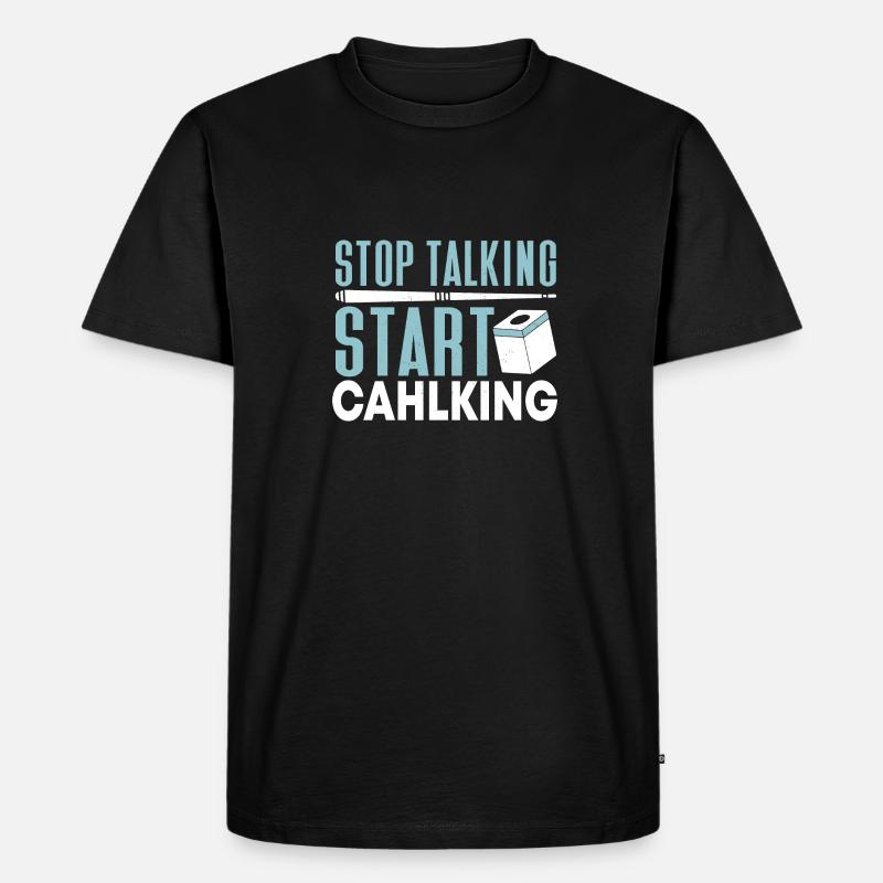 Snooker Pool Billard - Männer Premium Bio T-Shirt - Schwarz