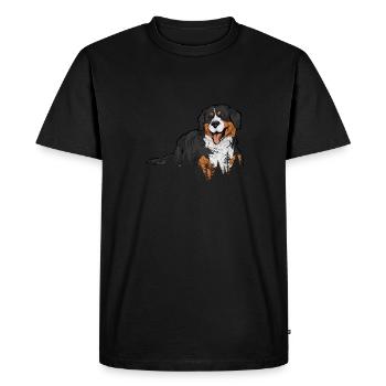 Bouvier bernois - T-shirt Premium bio Homme - noir - Devant - Nico (187cm)