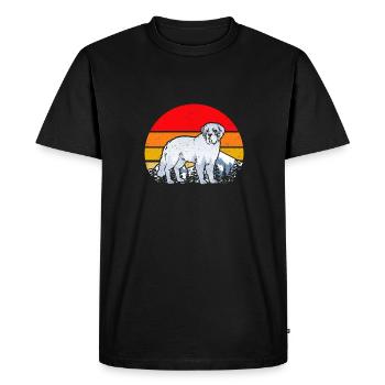 St. Bernard St. Bernard Dog Dog - Men's Premium Organic T-Shirt - black - Front - Nico (187cm)