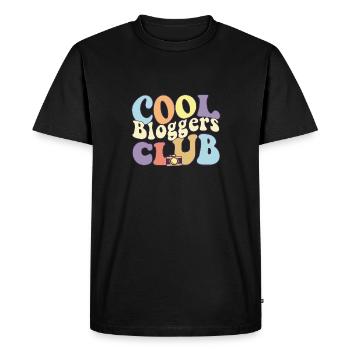 Cool Bloggers Club Influenceur Writer Vlogger - T-shirt Premium bio Homme - noir - Devant - Nico (187cm)