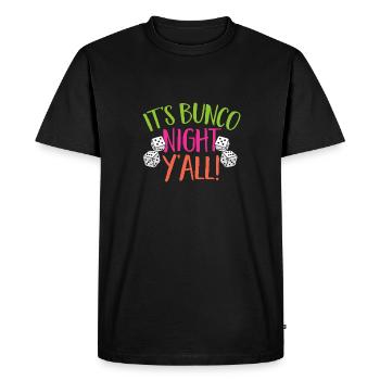 Jeu de dés Bunco - T-shirt Premium bio Homme - noir - Devant - Nico (187cm)