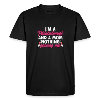Phlebotomy Blood Draw Blood Nurse - Men's Premium Organic T-Shirt - black - Front - Nico (187cm)