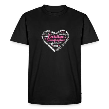 Cardiologist Medical Ultrasonography Ultrasound - Men's Premium Organic T-Shirt - black - Front - Nico (187cm)