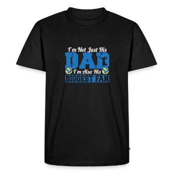 I'm His Dad I'm Also His Biggest Fan Father Volley - Men's Premium Organic T-Shirt - black - Front - Nico (187cm)