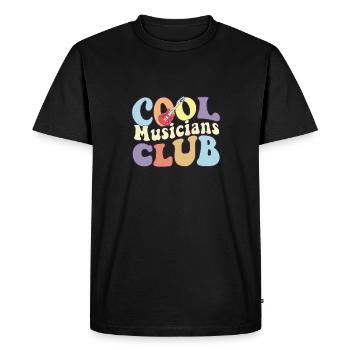 Cool Musicians Club I Love Music Lover Band Member - Men's Premium Organic T-Shirt - black - Front - Nico (187cm)