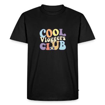 Cool Vloggers Club Créateur de contenu de médias sociaux - T-shirt Premium bio Homme - noir - Devant - Nico (187cm)