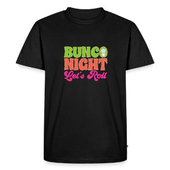Jeu de dés Bunco - T-shirt Premium bio Homme - noir - Devant - Nico (187cm)