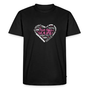 Secrétaire, Adjointe administrative, Commis de bureau - T-shirt Premium bio Homme - noir - Devant - Nico (187cm)
