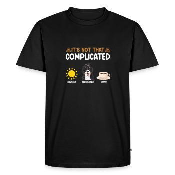 Chien Bernedoodle - T-shirt Premium bio Homme - noir - Devant - Nico (187cm)