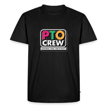 PTO Crew Parent Teacher Organization Équipe École - T-shirt Premium bio Homme - noir - Devant - Nico (187cm)