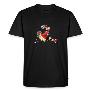 Équipe de Belgique de football I Football Belgique - T-shirt Premium bio Homme - noir - Devant - Nico (187cm)