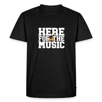 Entraînement de vélo de cyclisme en salle - T-shirt Premium bio Homme - noir - Devant - Nico (187cm)