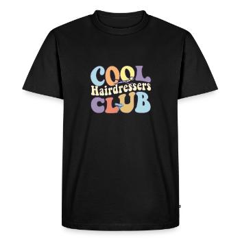 Cool Coiffeur Club Coiffeur Styliste Coupe de cheveux - T-shirt Premium bio Homme - noir - Devant - Nico (187cm)