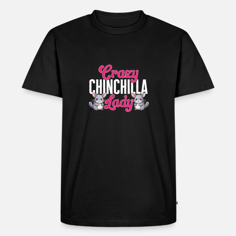 Chinchilla - Männer Premium Bio T-Shirt - Schwarz