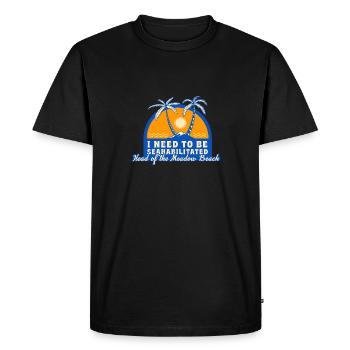 J’ai besoin d’être séahabilité Chef de la prairie - T-shirt Premium bio Homme - noir - Devant - Nico (187cm)