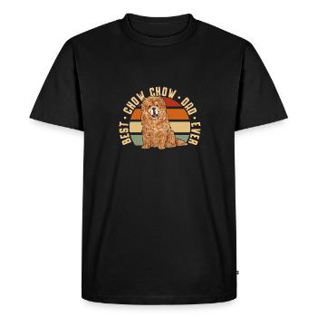 Chow Chow Dog - Men's Premium Organic T-Shirt - black - Front - Nico (187cm)