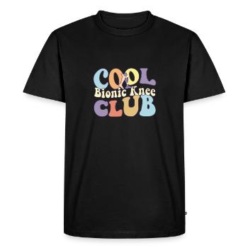Cool Bionic Knee Club Chirurgie de remplacement du genou - T-shirt Premium bio Homme - noir - Devant - Nico (187cm)