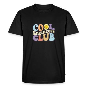 Cool Engineers Club Master Builder Engineering - T-shirt Premium bio Homme - noir - Devant - Nico (187cm)