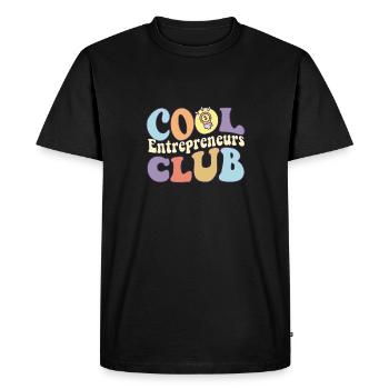 Cool Entrepreneur Club Lady Bosss PDG Business - T-shirt Premium bio Homme - noir - Devant - Nico (187cm)