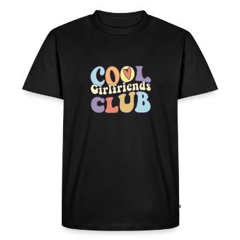 Cool Girlfriend Club Somebody's Feral Girlfriend - Men's Premium Organic T-Shirt - black - Front - Nico (187cm)
