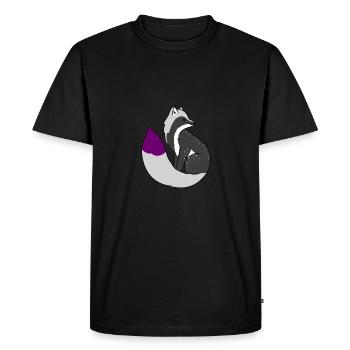 Demisexual Fox Demisexual Pride - Men's Premium Organic T-Shirt - black - Front - Nico (187cm)