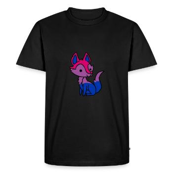 Fierté bisexuelle Fox Cadeau bisexuel - T-shirt Premium bio Homme - noir - Devant - Nico (187cm)