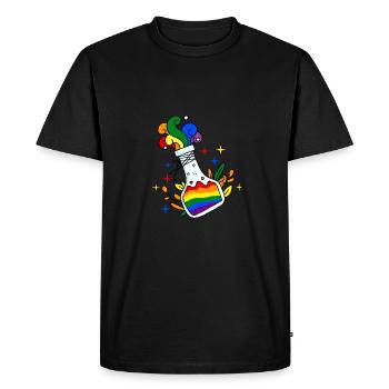 LGBT Gay Pride Potion Gay Pride - T-shirt Premium bio Homme - noir - Devant - Nico (187cm)