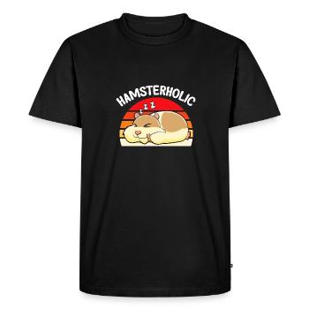 Hamster Gift Hamster Lovers - Men's Premium Organic T-Shirt - black - Front - Nico (187cm)