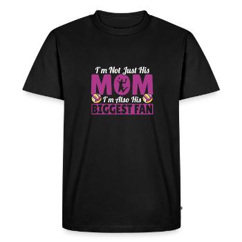 I'm Not Just His Mom I'm His Biggest Fan Mother Vo - Men's Premium Organic T-Shirt - black - Front - Nico (187cm)