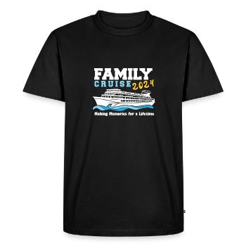 Croisière en famille 2024 Croisière Voyage Matching - T-shirt Premium bio Homme - noir - Devant - Nico (187cm)