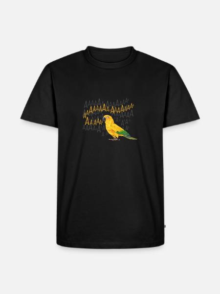 Perruche Perroquet Perruche Oiseau - T-shirt Premium bio Homme - noir