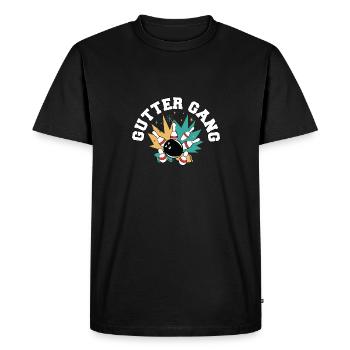 Gutter Gang Équipe de bowling drôle Club Entraîneur Bowler - T-shirt Premium bio Homme - noir - Devant - Nico (187cm)