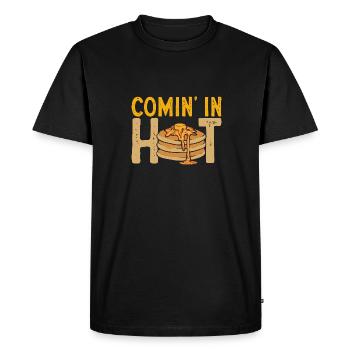 Crêpes Petit-déjeuner Crêpes - T-shirt Premium bio Homme - noir - Devant - Nico (187cm)