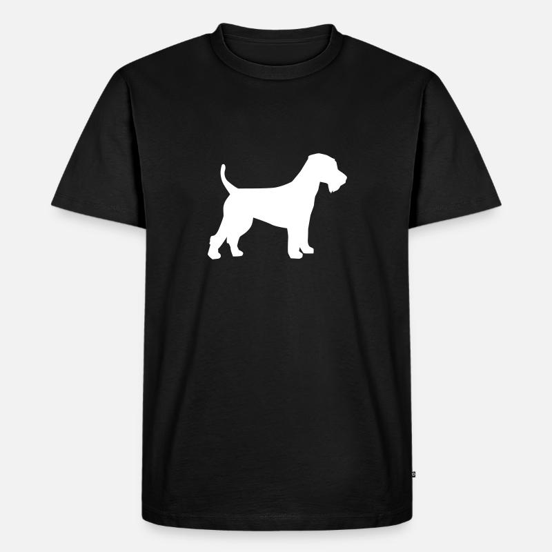 Welsh Terrier - Männer Premium Bio T-Shirt - Schwarz